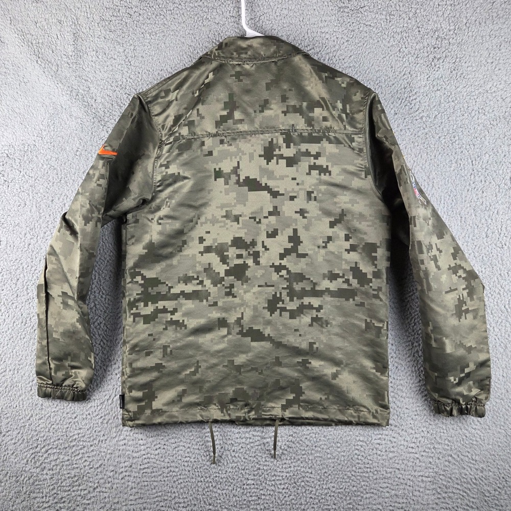 Nike Chicago Bears Jacket Men Medium Green Digi Camo Salute To Service NFL Coach - Picture 13 of 15